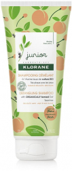 Sampon organic pentru descurcarea parului cu aroma de piersica Klorane Junior 200 ml 