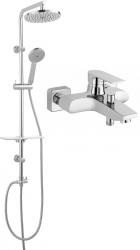 SET 2in1 Set de dus dual Amiga VerdeLine si Baterie cada-dus perete Square 
