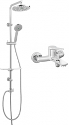 SET 2in1 Set de dus dual Amiga VerdeLine si Baterie cada-dus perete Stratos crom 
