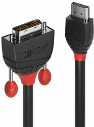 Cablu Lindy 36271 HDMI - DVI-D 1m Black 