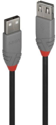 Cablu Lindy 3m USB 2.0 Type A Ext Anthr 
