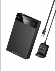 Rack Extern Ugreen Enclosure 16TB Sata 3 Negru este ideal pentru folosirea hard disk-ului de 3.5 and /2.5 and HDD si SSD ca unitate exter 