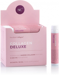 Colagen Deluxe din Peste Hidrolizat Lichid Tip 1 si 3 cu 12.500mg + Acid Hialuronic 75mg + Biotina 5000mcg + MSM + Zinc + Siliciu 