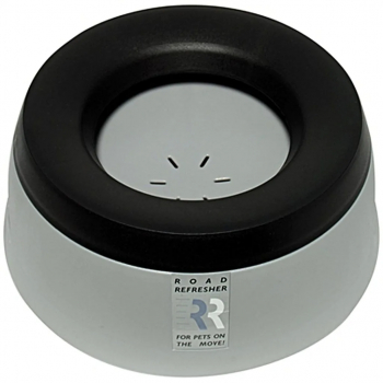Road Refresher Bol de apa animal de companie non-spill gri mic SGRR