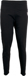 Pantaloni lungi sport dama 3/4 HIS negri cu dunga alba 44 