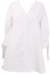 Bluza dama din bumbac Vivance alba marimea 42 S 