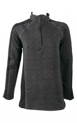 Bluza femei termorezistenta cu fermoar la gat Maupiti elastica XL gri 