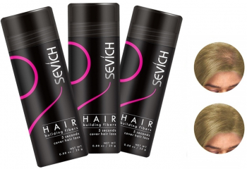 Pachet x 3 Fibre pentru par rar Sevich blond mediu 25 g 