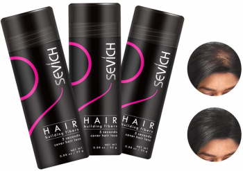 Pachet x 3 Fibre pentru par rar Sevich brunet 25 g 