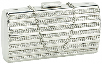 Geanta clutch argintie V-186BB 05 
