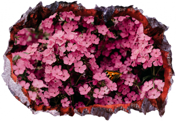 Autocolant decorativ Gaura in perete Arbori si flori Multicolor 83 cm 307ST-1 