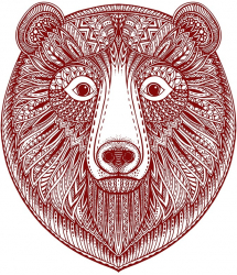 Sticker decorativ Urs Visiniu 70 cm 1160ST-3 
