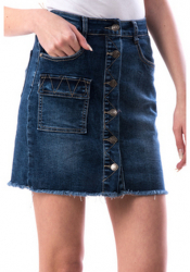 Fusta Dama Xenia de blugi scurta Denim Bleumarin XL 