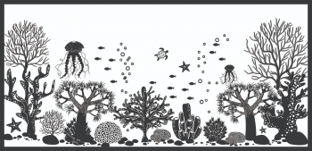 Sticker decorativ Ocean Negru 85 cm 7275ST-1 