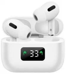 Casti bluetooth SIKS® 5.0 cu afisaj digital procent baterie design ergonomic microfon incorporat alb 