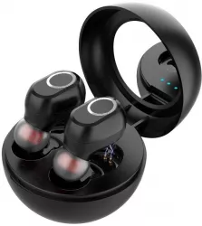 Casti Wireless SIKS® Bluetooth V5.0 cu oglinda inclusa autonomie mare super Bass TWS LB10 negre 