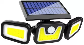 Lampa solara SIKS® 74 leduri montare pe perete incarcare solara senzor miscare 