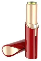 Epilator facial portabil SIKS® cu perie de curatare 1 x baterie AA rosu 
