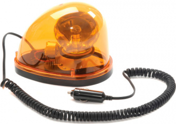 Girofar auto tip lacrima galben 12V cu magnet 