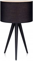 Lampa de masa Romanza Teamson Home Metal/PVC Negru 