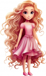 Sticker decorativ Barbie Roz 90 cm 8402ST-3 