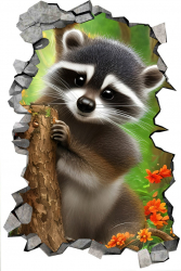 Sticker decorativ Raton Gri 90 cm 7860ST-1 