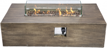 Vatra de foc din beton cu gaz propan Teamson Home 48.03 x 26.77 x 12.6 