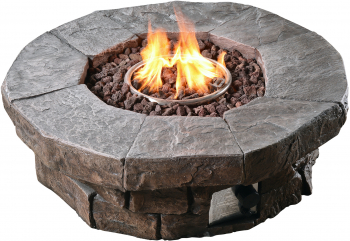 Vatra de foc pe gaz propan Teamson Home 37.01 x 37.01 x 11.42 