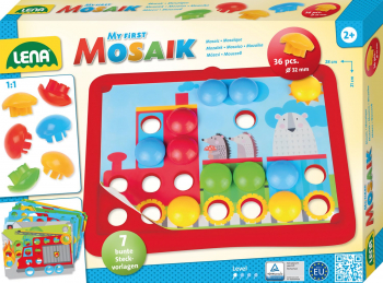 LENA - PRIMUL MEU MOZAIC - TRAFIC - MASINI AVION TREN BARCA - 35633 + 2 ANI 