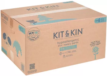 Scutece Hipoalergenice Eco Kit&Kin Chilotel XL6 Marimea 6 15 kg+ 108 buc 