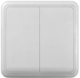 Comutator dublu pentru montare pe tencuiala 10A/250V. 