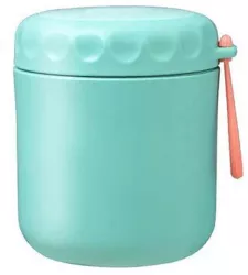 Caserola Termica SIKS Pentru Supa Lingura Inclusa Din Otel Inoxidabil 430 Ml Mini Termos Pentru Pranz Turcoaz