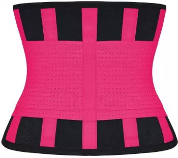 Centura modelatoare SIKS® pentru tonifiere neopren masura S negru/roz 