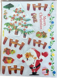 Abtipild plastic Craciun Merry Christmas 
