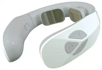 Aparat Inteligent de Masaj Cervical SIKS 15 Niveluri Cu Baterii Alb/Gri 