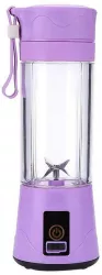 Blender electric SIKS® cu USB si 6 lame portabil mov 
