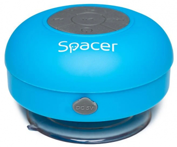 Boxa Spacer DUCKY-BLU portabila 3W RMS control volum acumulator 300mAh microfon incorporat incarcare USB waterproof albastru 