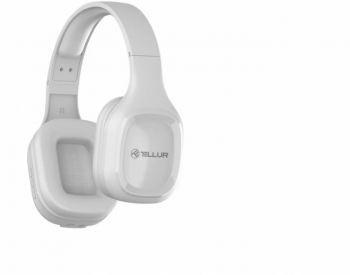 Casti Over-ear Bluetooth Tellur Pulse Microfon Alb 