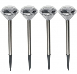 Lampa Solara LED Cristal tip tarus set 4 bucati Home 