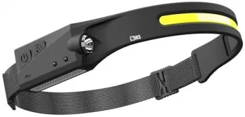 Lanterna SIKS Cu Acumulator Intern Frontala Pentru Cap USB TYPE C Pescuit Camping Drumetii Cu Senzor Miscare Waterproof Banda Leduri 