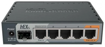 Mikrotik 5-Port Gigabt Ethernet Router RB760iGS 5 10/100/1000Ethernetports CPU nominal frequency 880 MHz 2 CPU core count 4CPU 