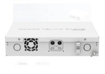 MikroTik Cloud Router Switch 112-8P-4S-IN with QCA8511 400Mhz CPU 128MBRAM 8xGigabit LAN with PoE-out 4xSFP RouterOS L5 desktop case PSU 