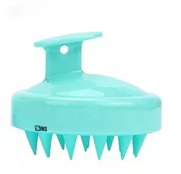 Perie SIKS pentru Masaj Capilar Samponare si Curatare Scalp Stimulare Crestere Par Silicon Turcoaz 