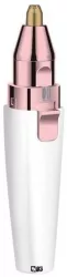 Trimmer facial 2 in 1 SIKS cu Baterii Usor de Utilizat alb 