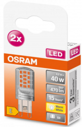 2 Becuri LED Osram PIN G9 4.2W 40W 470 lm lumina calda 2700K 