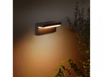 Aplica LED RGB pentru exterior Philips Hue Nyro 13.5W 42W 1000 lm lumina alba si color 2000-6500K IP44 88x254x101mm Negru 