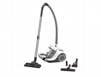 Aspirator fara sac Rowenta Swift Power Cyclonic RO2957EA 750W Clasa A tehnologie ciclonica 7.6m motor Effitech Animal Care Alb/Negru 