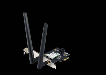 ASUS PCE-AX1800 Wifi AX1800 Bluetooth 5.2 PCIe adapter WI-FI 6 WPA3 OFDMA. MU-MIMO Standarde retea WiFi 6 802.11ax Viteza 1800Mbps 2 x 