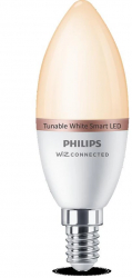 Bec LED inteligent Philips Candle C37 Wi-Fi Bluetooth E14 4.9W 40W 470 lm lumina alba 2700-6500K 