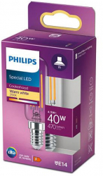 Bec LED Philips Classic T25L E14 4.5W 40W 470 lm lumina calda 2700K cu filament 